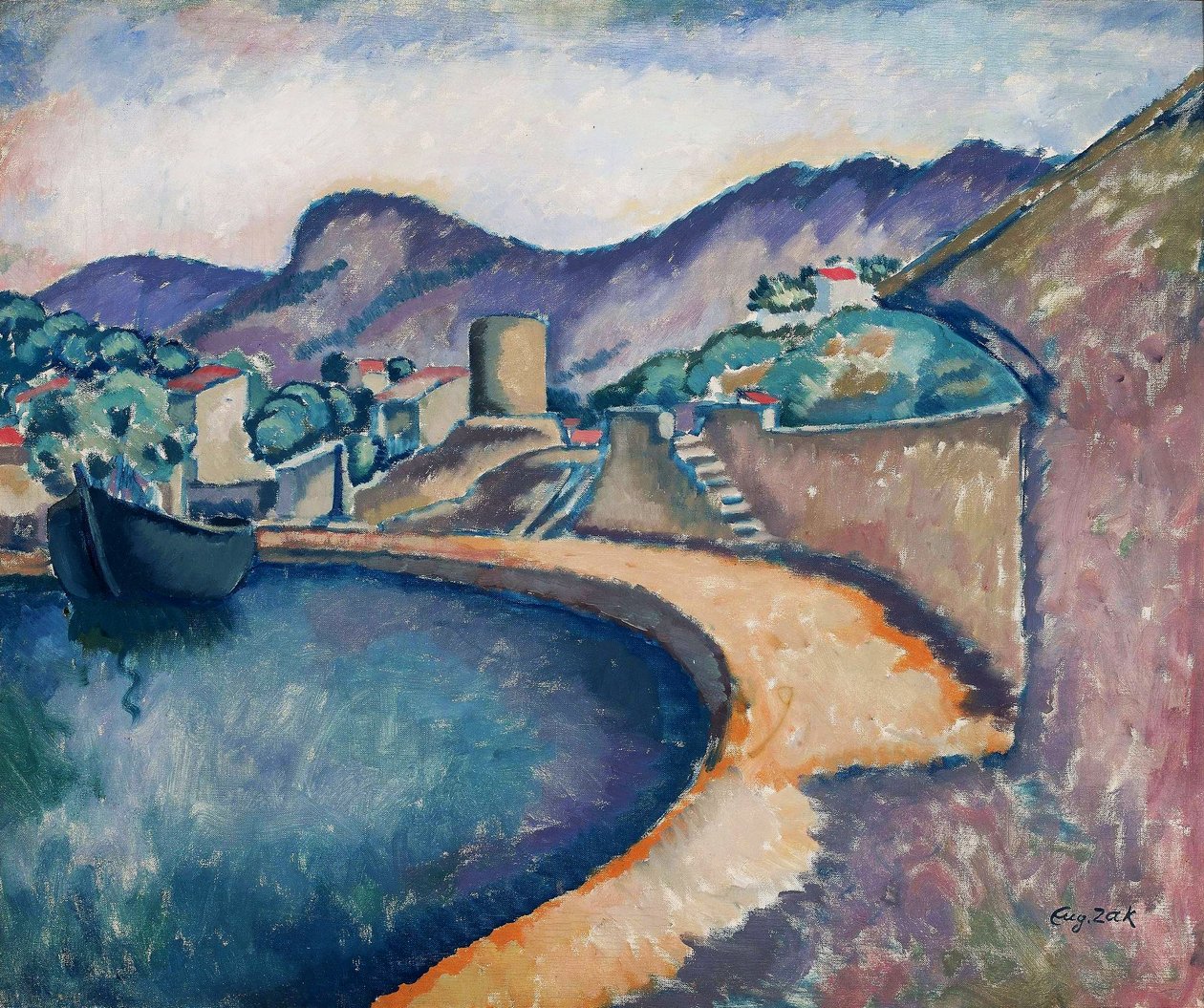 Coastal landscape in the south. by Eugeniusz Zak