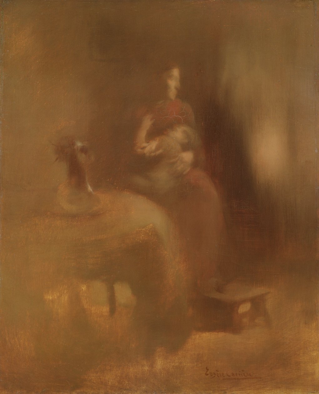 Çocuklu Kadın, 1890'ların sonu by Eugène Carrière