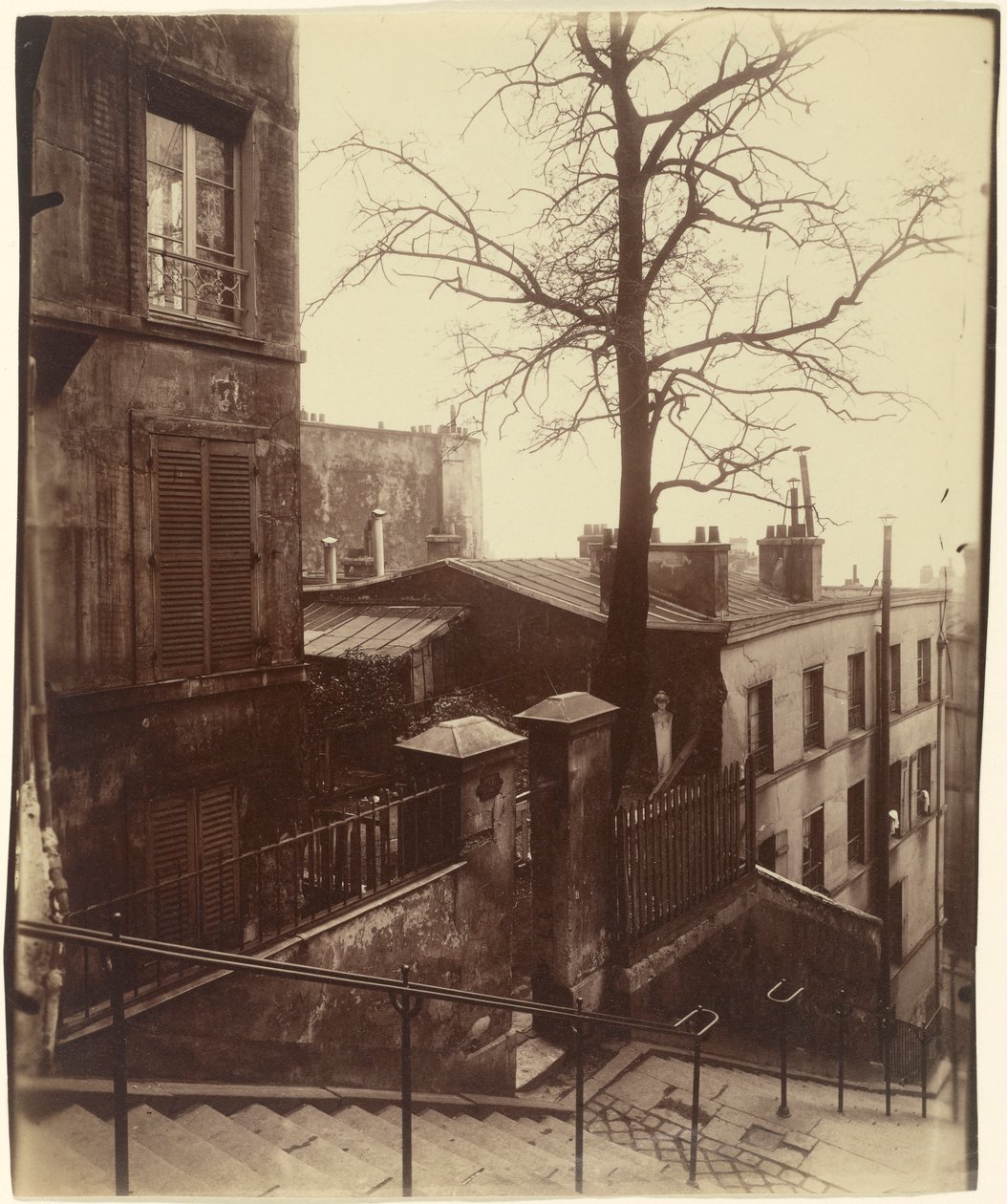 Merdiven, Montmartre, 1921. by Eugène Atget