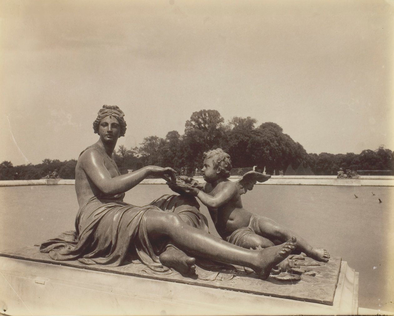 Versay, Parkın Köşesi, 1901. by Eugène Atget