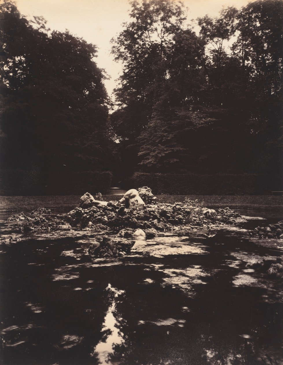 Versay, Enceladus Çeşmesi, 1922-1923. by Eugène Atget