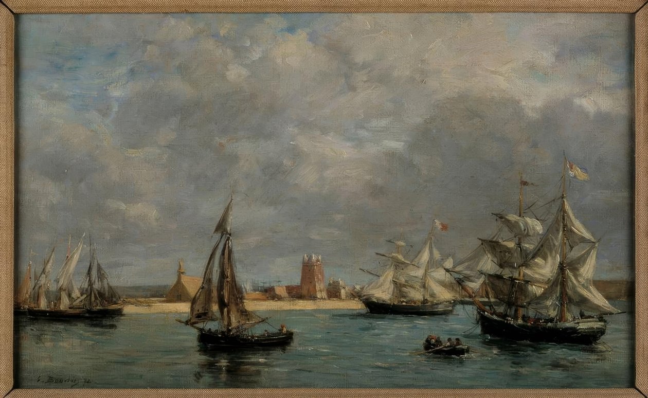 Camaret limanı by Eugene Louis Boudin