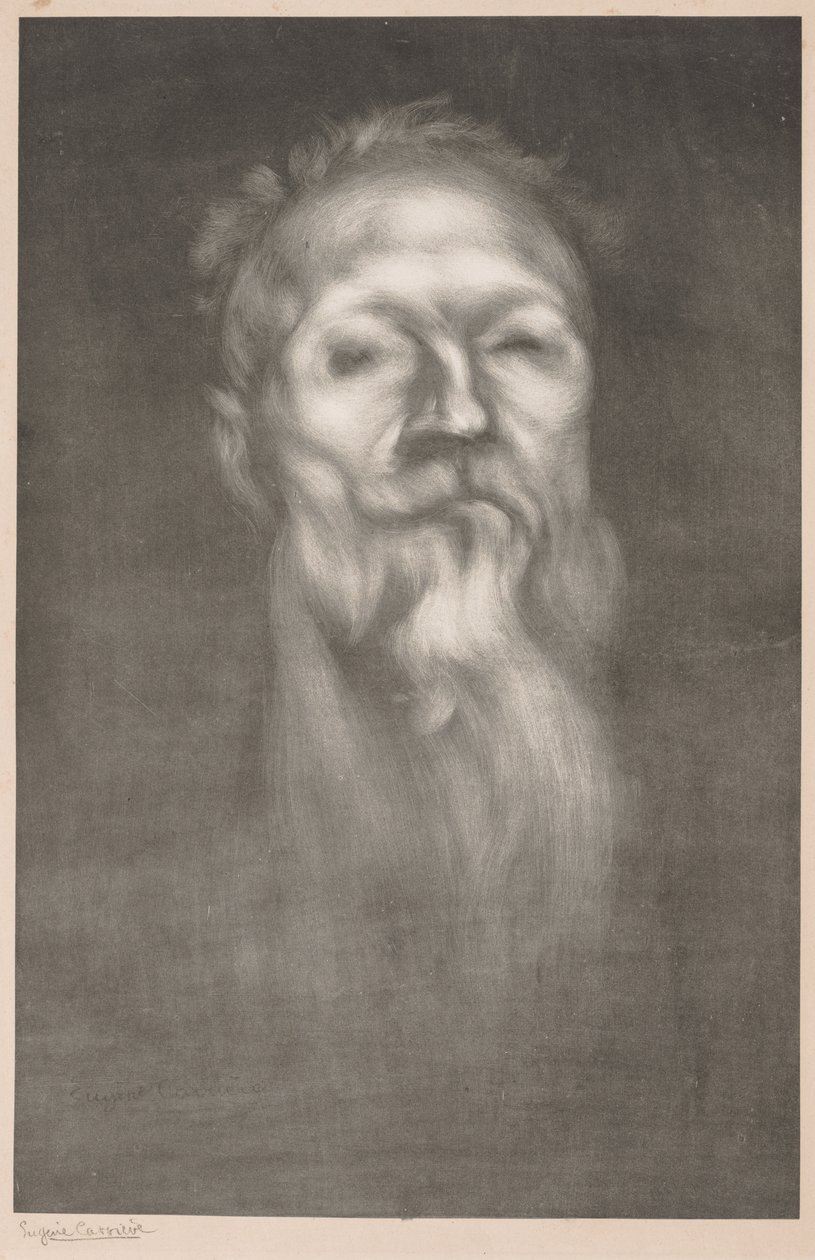 Auguste Rodin. by Eugène Carrière