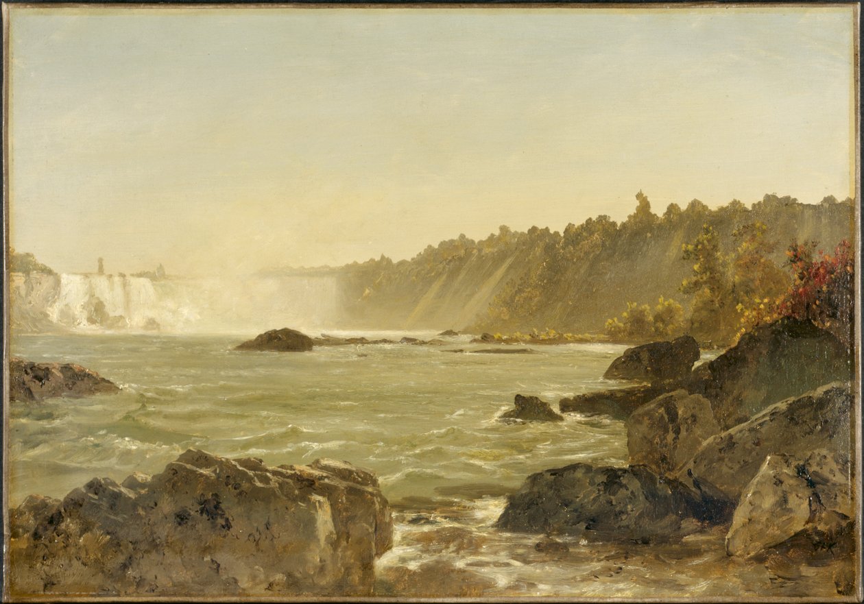 Niagara Şelalesi'nin görünümü by Eugène Colliau
