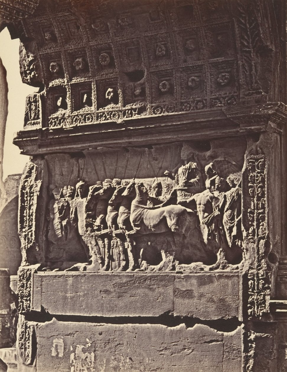 Titus kemerinin alçak kabartması, 1848-52. by Eugène Constant