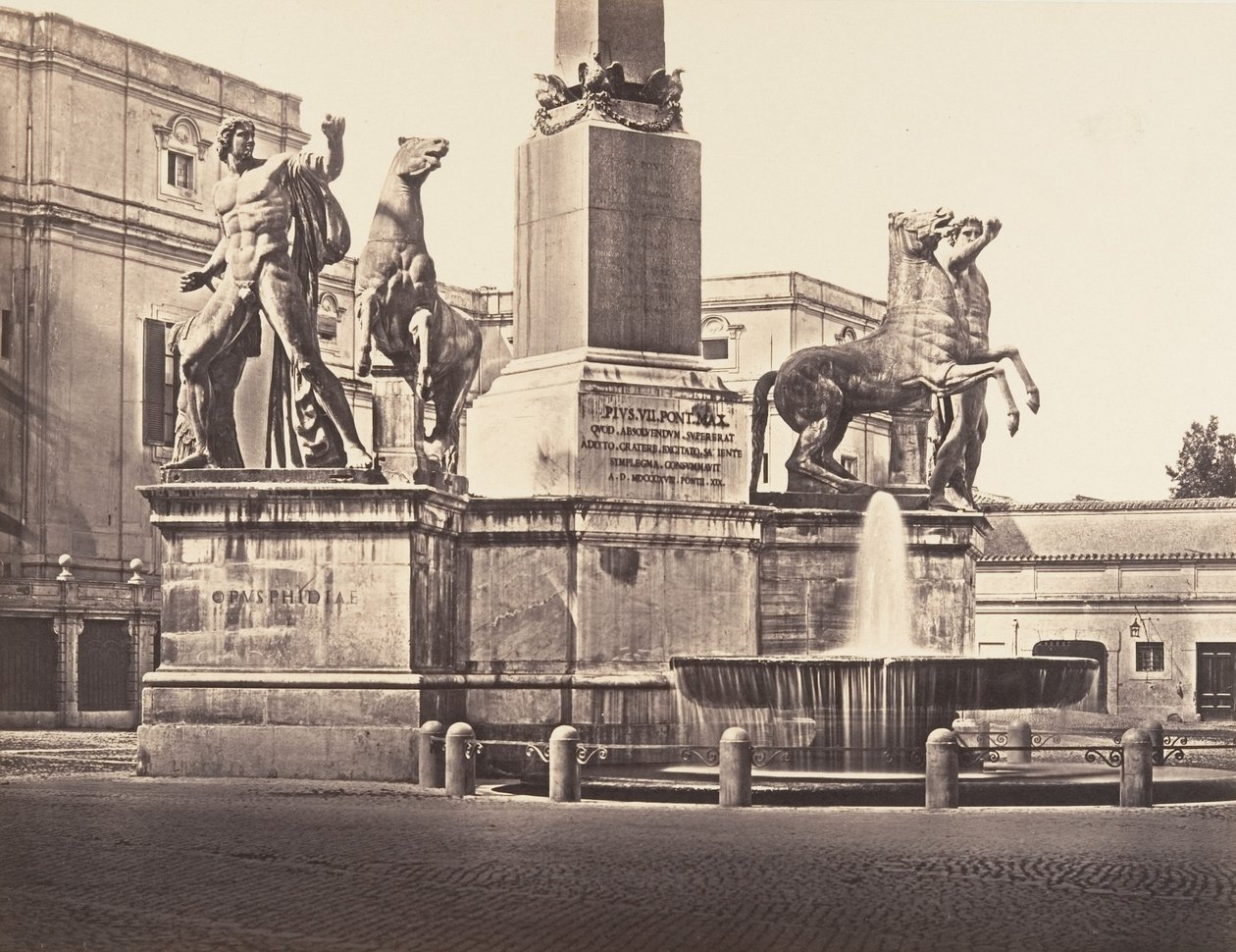Monte Cavallo, 1848-52. by Eugène Constant