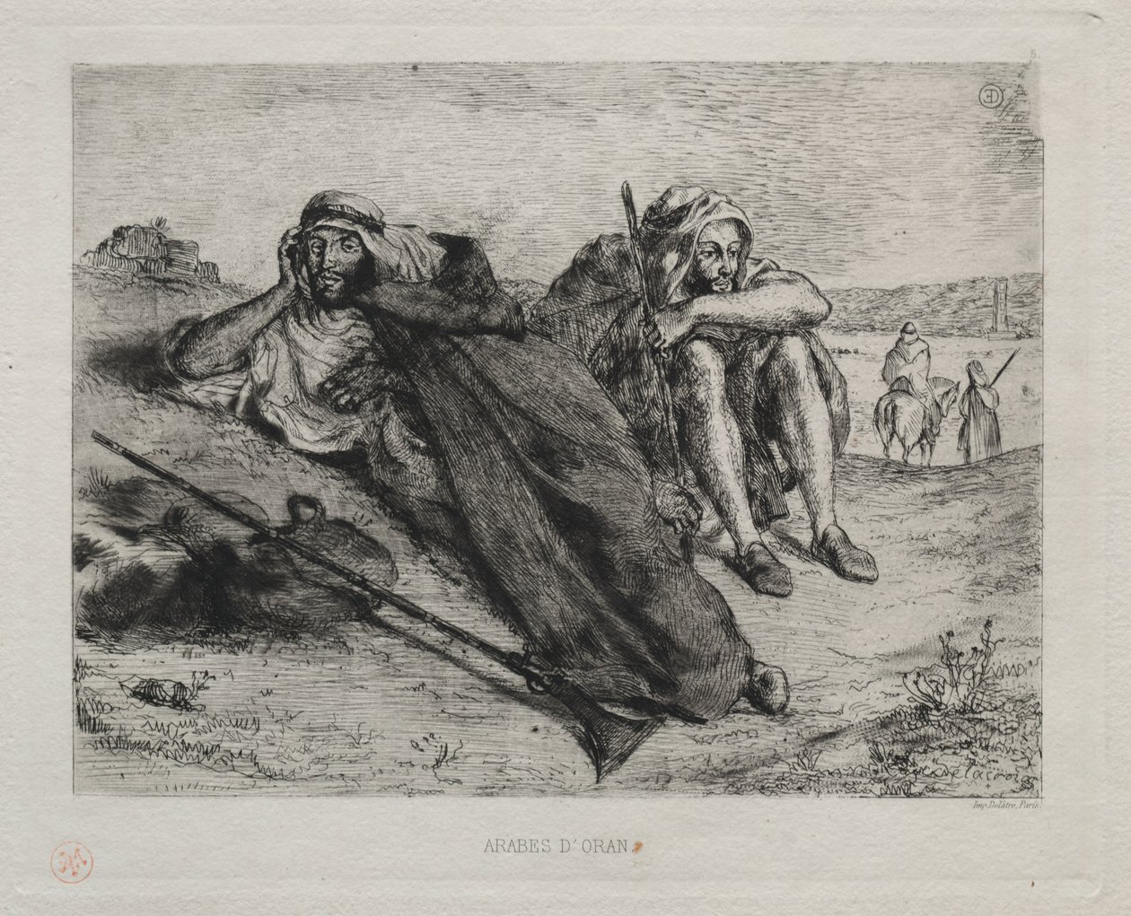 Oran Arapları by Eugène Delacroix