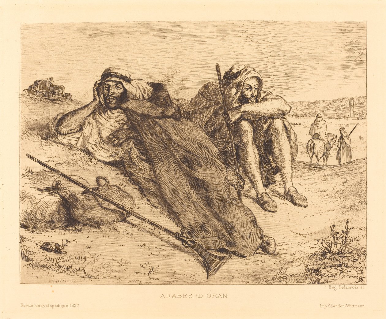 Oran Arapları, 1833. by Eugène Delacroix