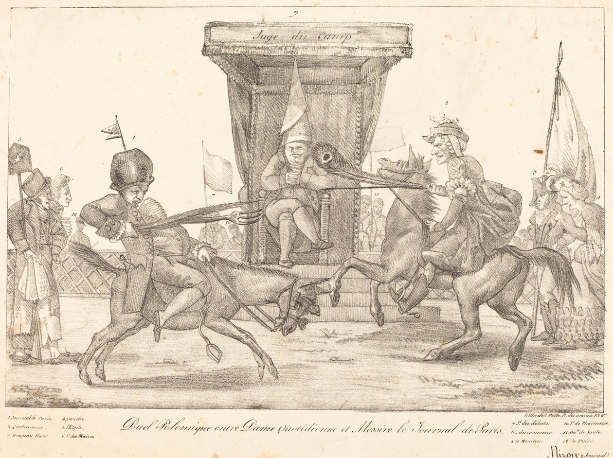 Polemik Düello, 1821. by Eugène Delacroix