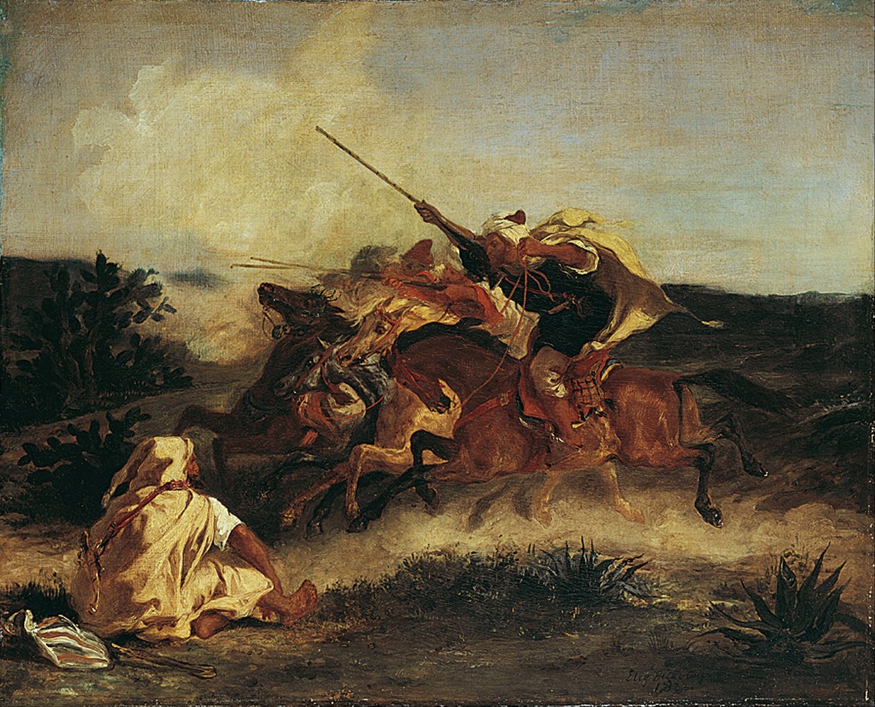 Arapça Fantezi by Ferdinand Victor Eugene Delacroix