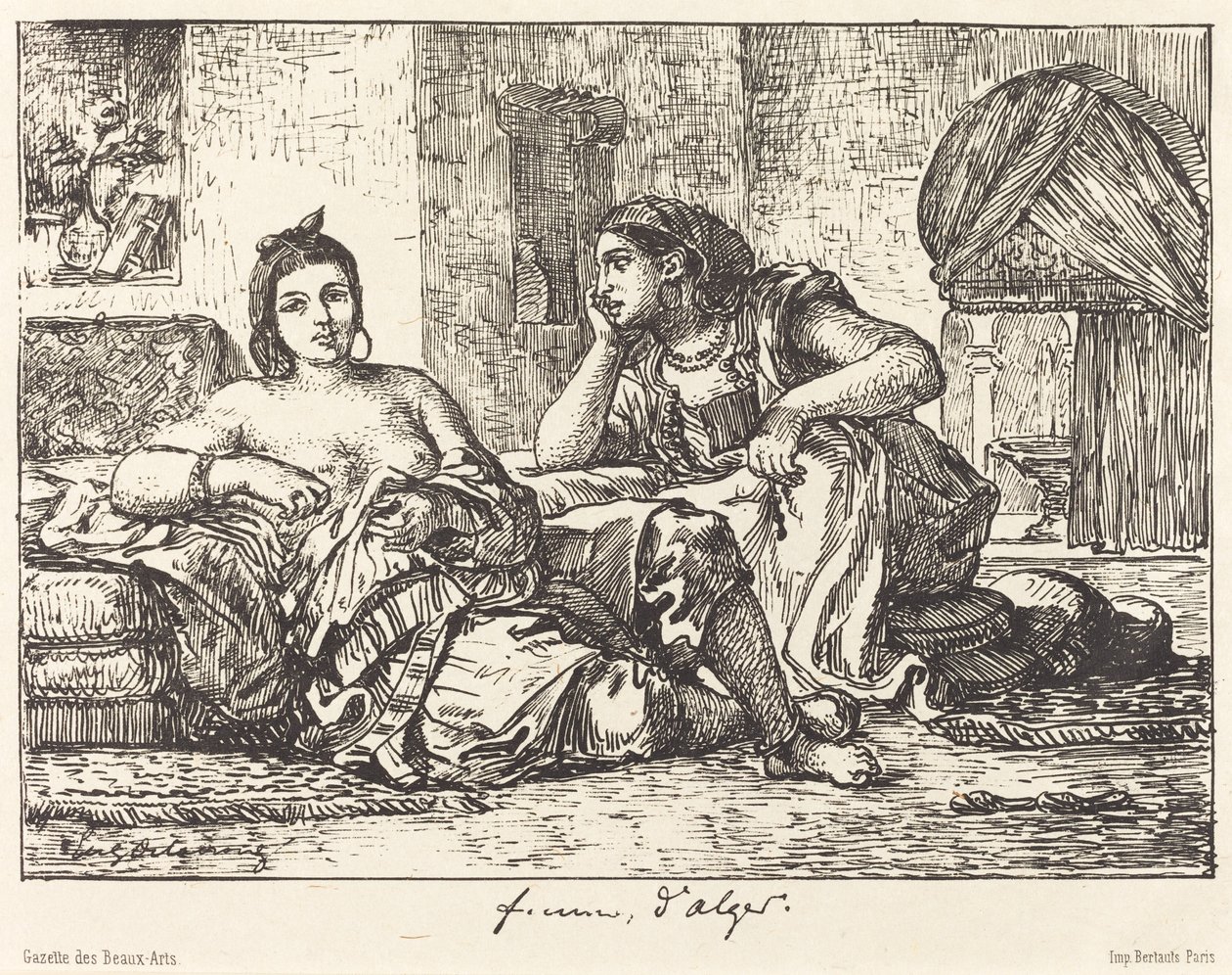 Cezayirli Kadınlar, 1833. by Eugène Delacroix