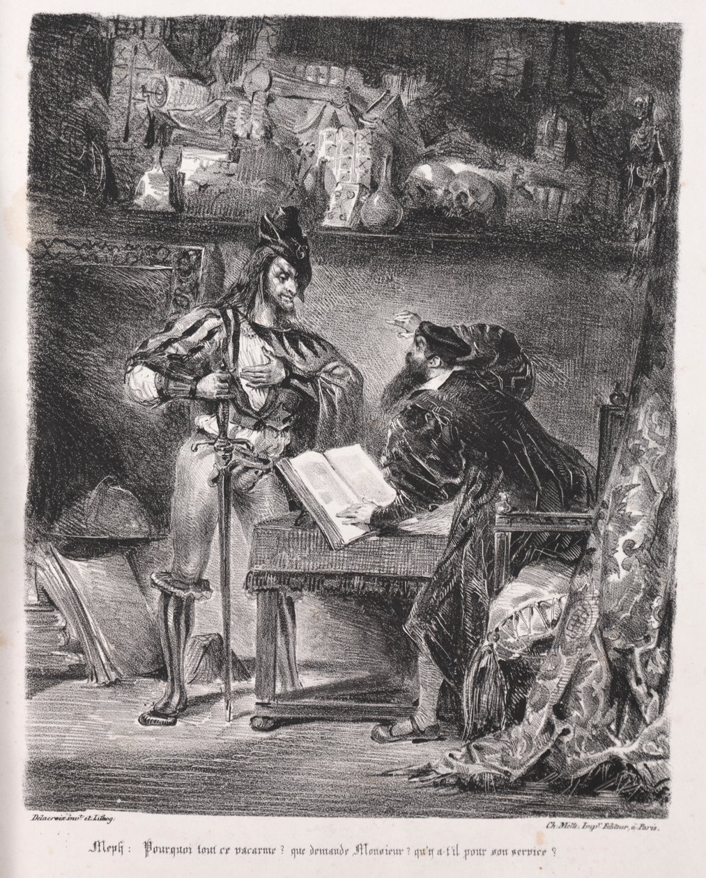 Faust için çizimler: Mephistopheles Faust