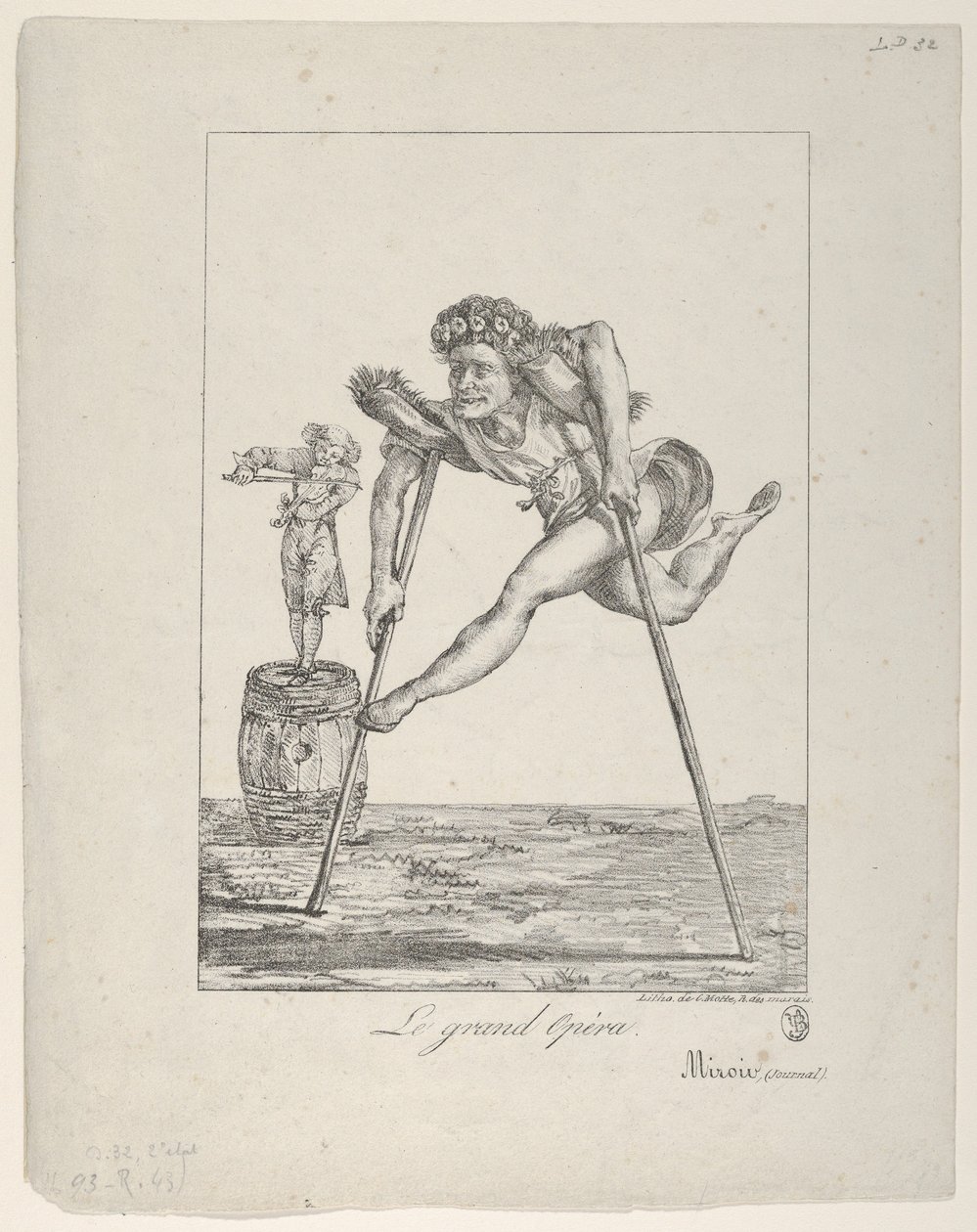 Büyük Opera, 1821., 1821. by Eugène Delacroix