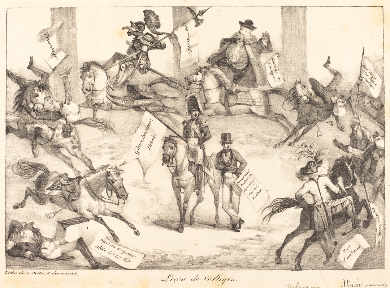 Atlama Dersi (Hile Binme) by Eugène Delacroix