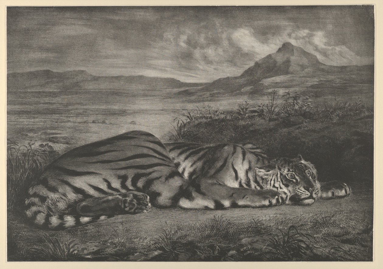 Kraliyet Kaplanı, 1829., 1829. by Eugène Delacroix