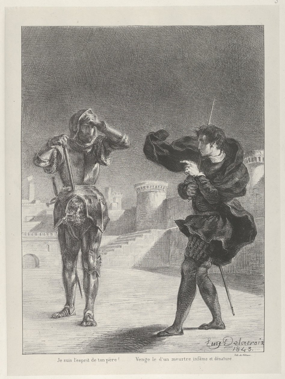 Terastaki Hayalet, 1843., 1843. by Eugène Delacroix