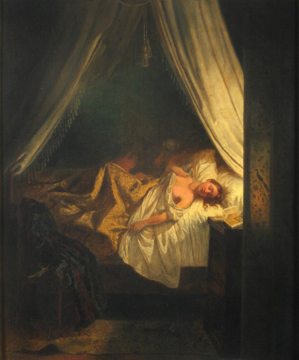Vampir, 1852. by Eugène Delacroix