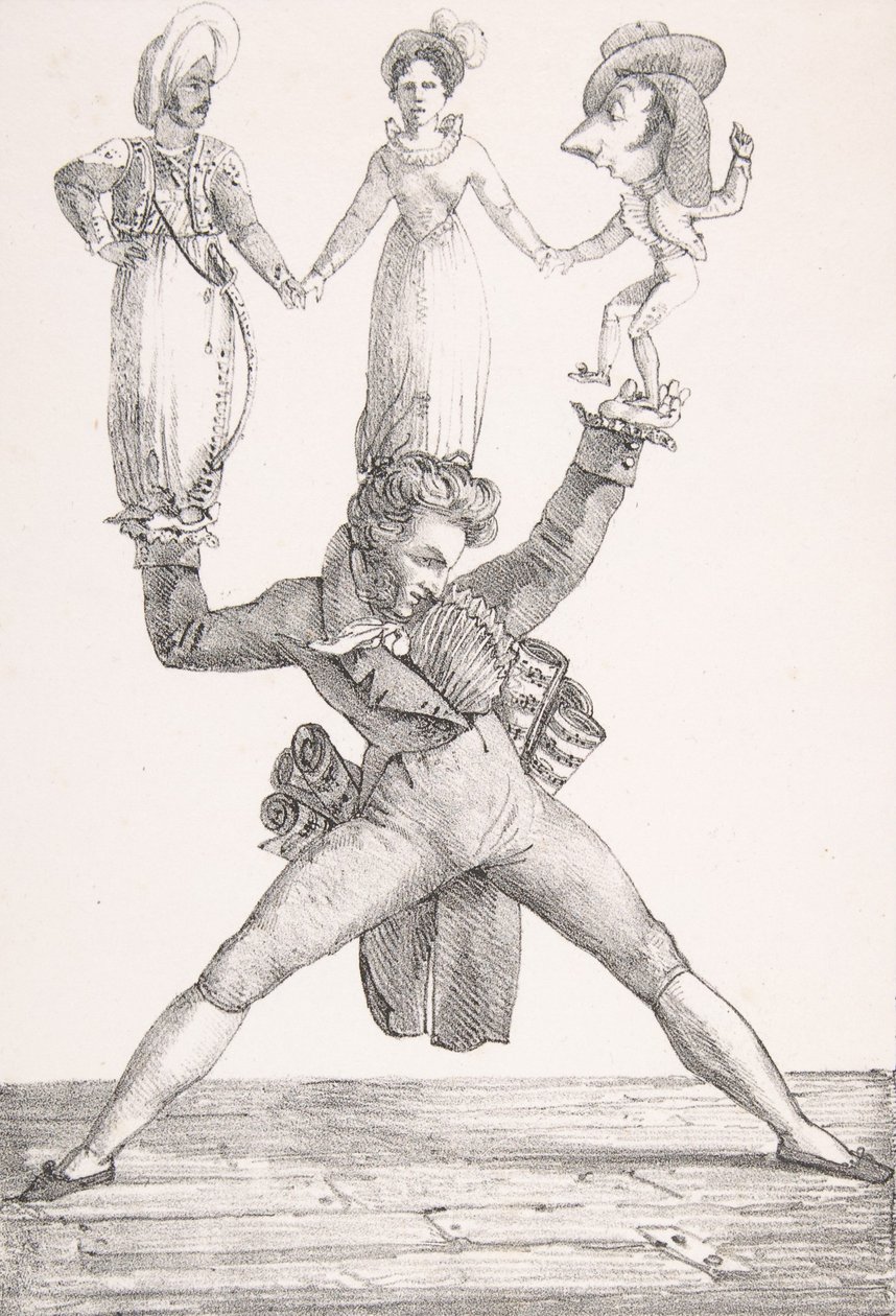 İtalyan Tiyatrosu, 1821., 1821. by Eugène Delacroix