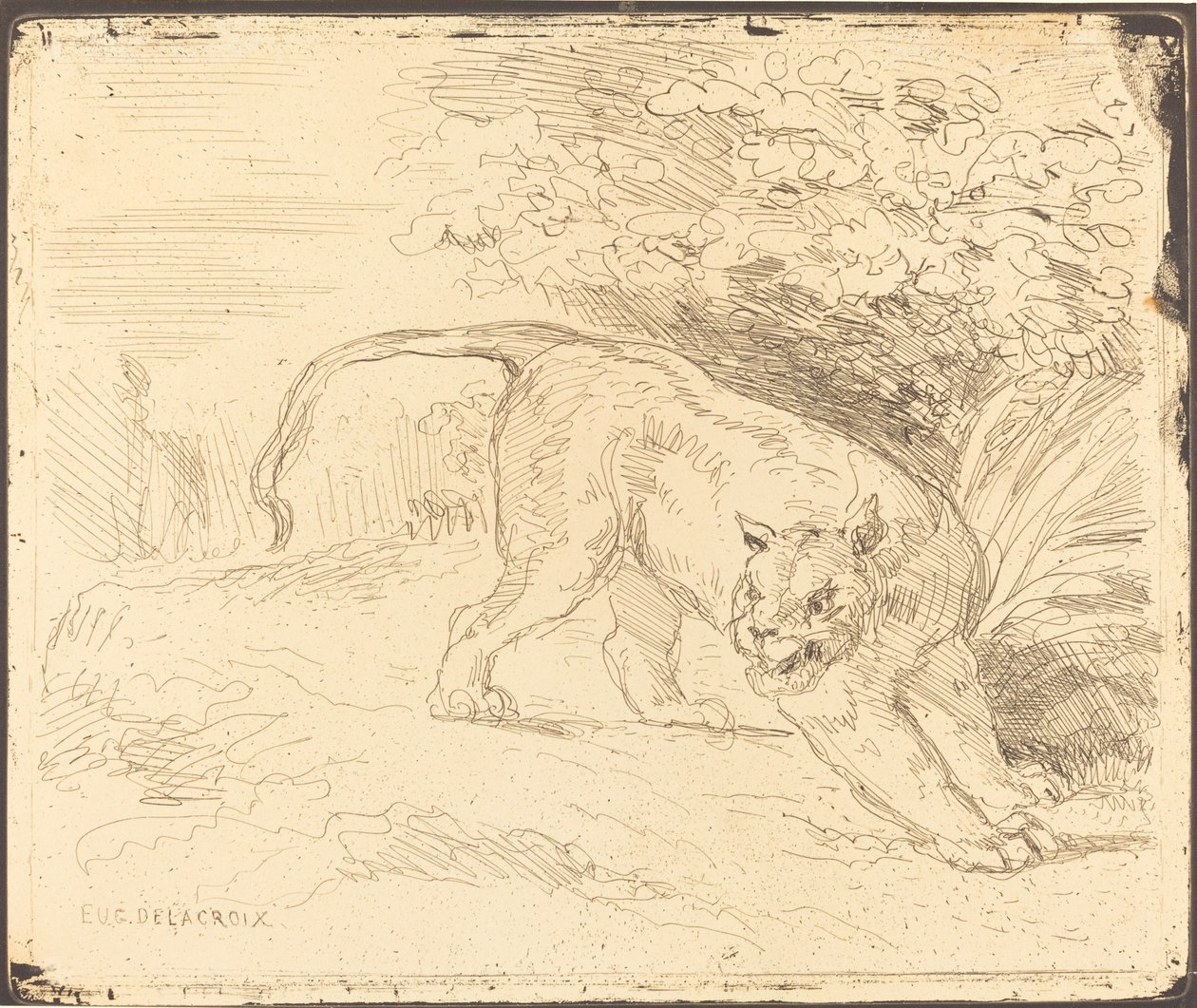 Duran Kaplan, 1854. by Eugène Delacroix
