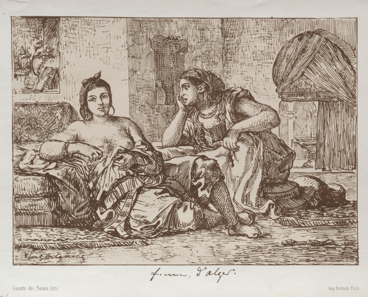Cezayirli Kadınlar by Eugène Delacroix