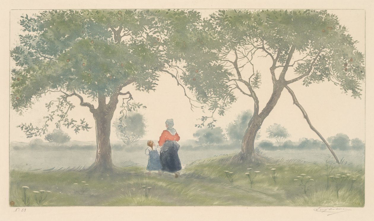 Elma Ağaçları, 1902. by Eugène Delâtre