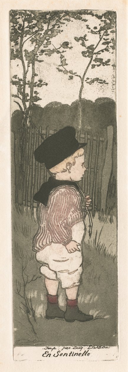 Nöbetçi Görevinde by Eugène Delâtre