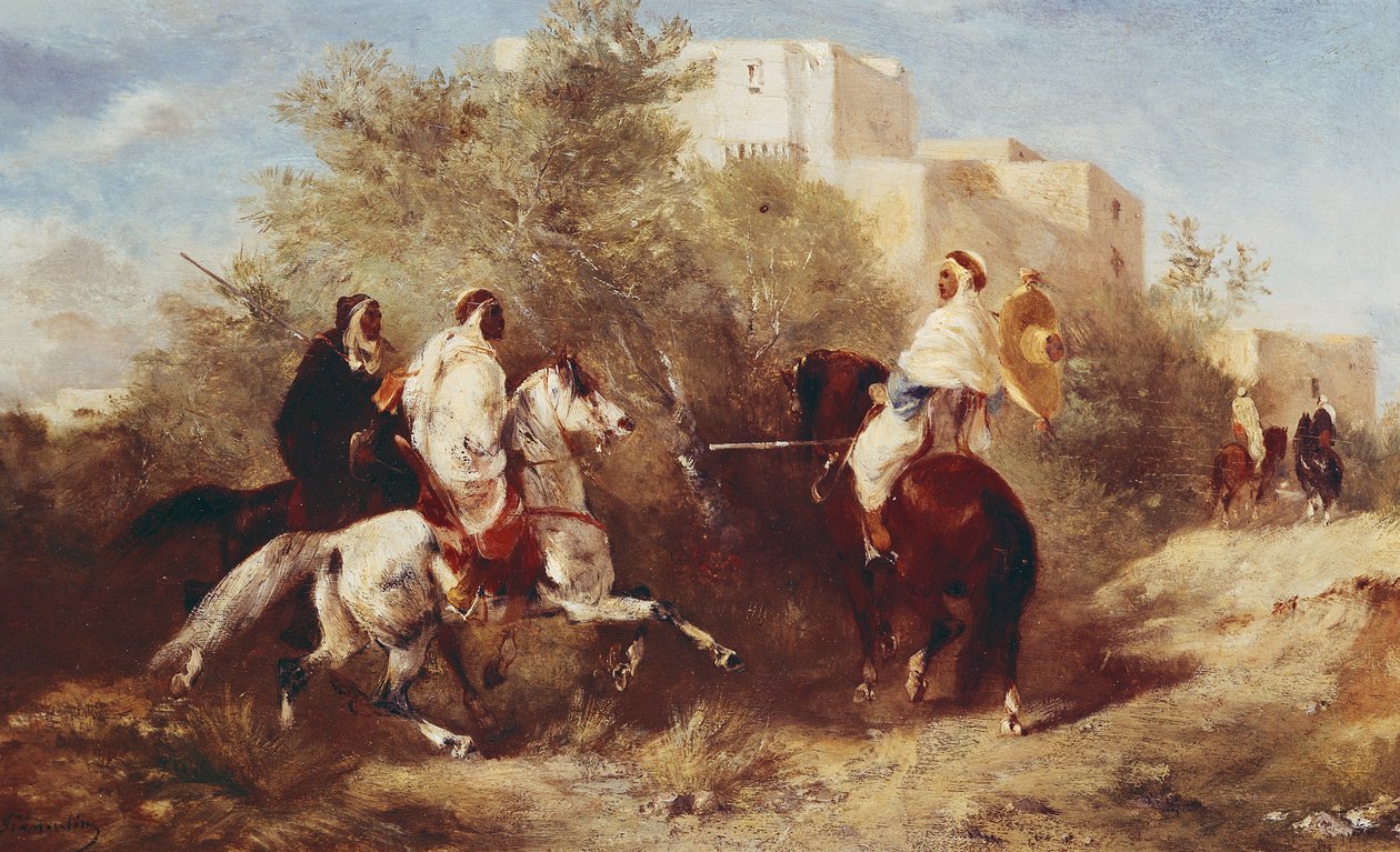 Arap Atlıları by Eugène Fromentin
