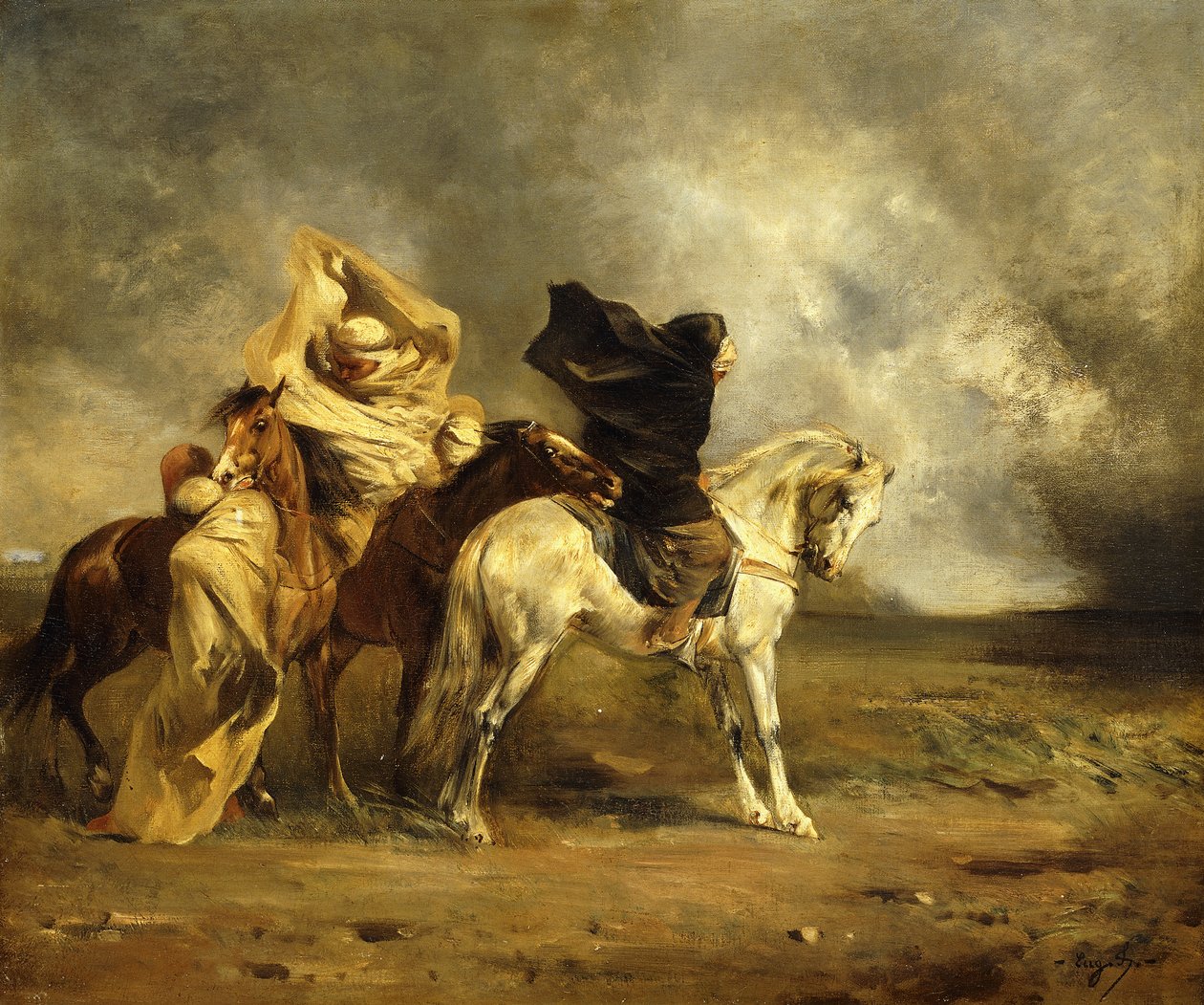 Simoom; Le Simoom, by Eugène Fromentin
