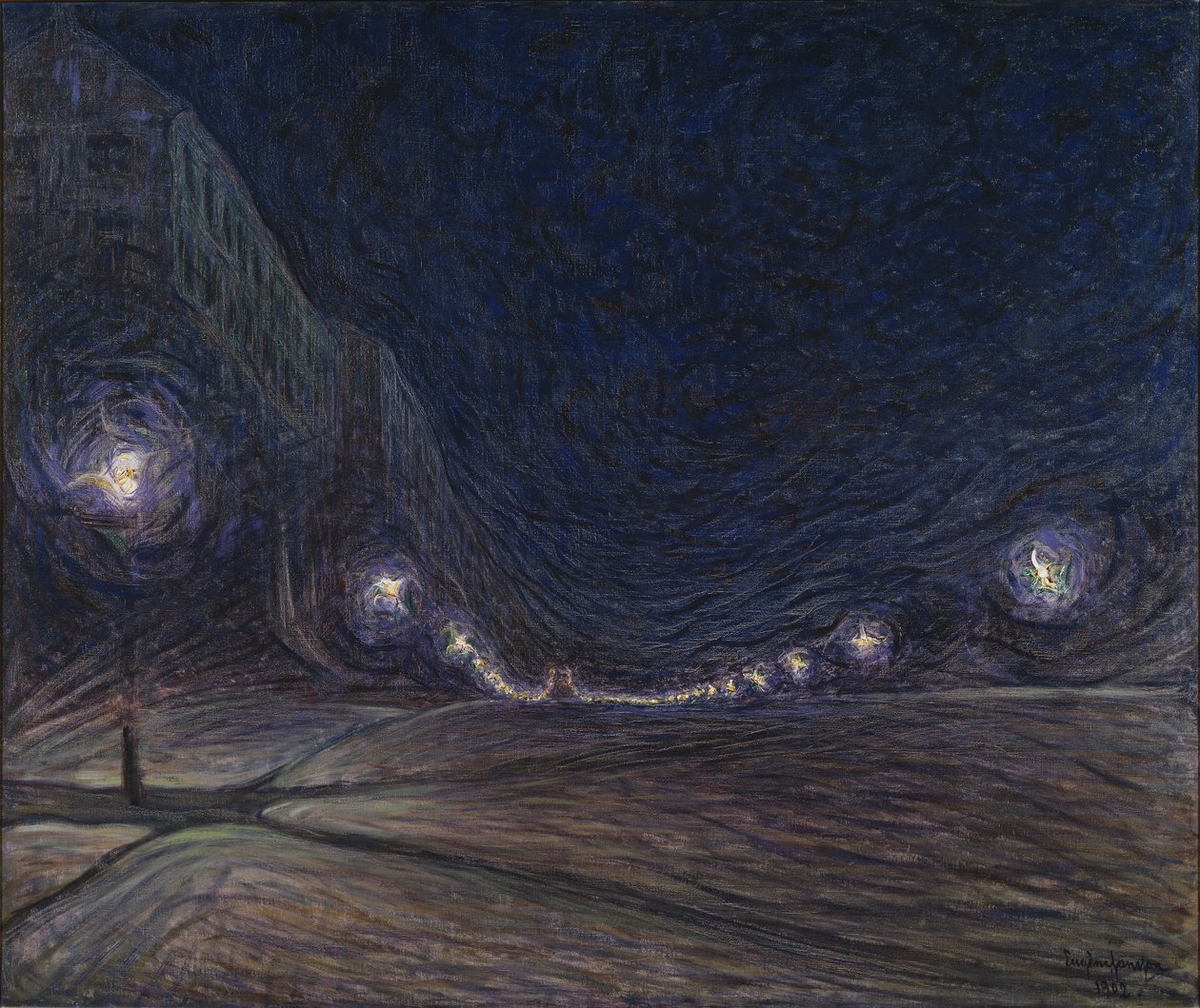 Hornsgatan Gece, 1902 by Eugène Jansson