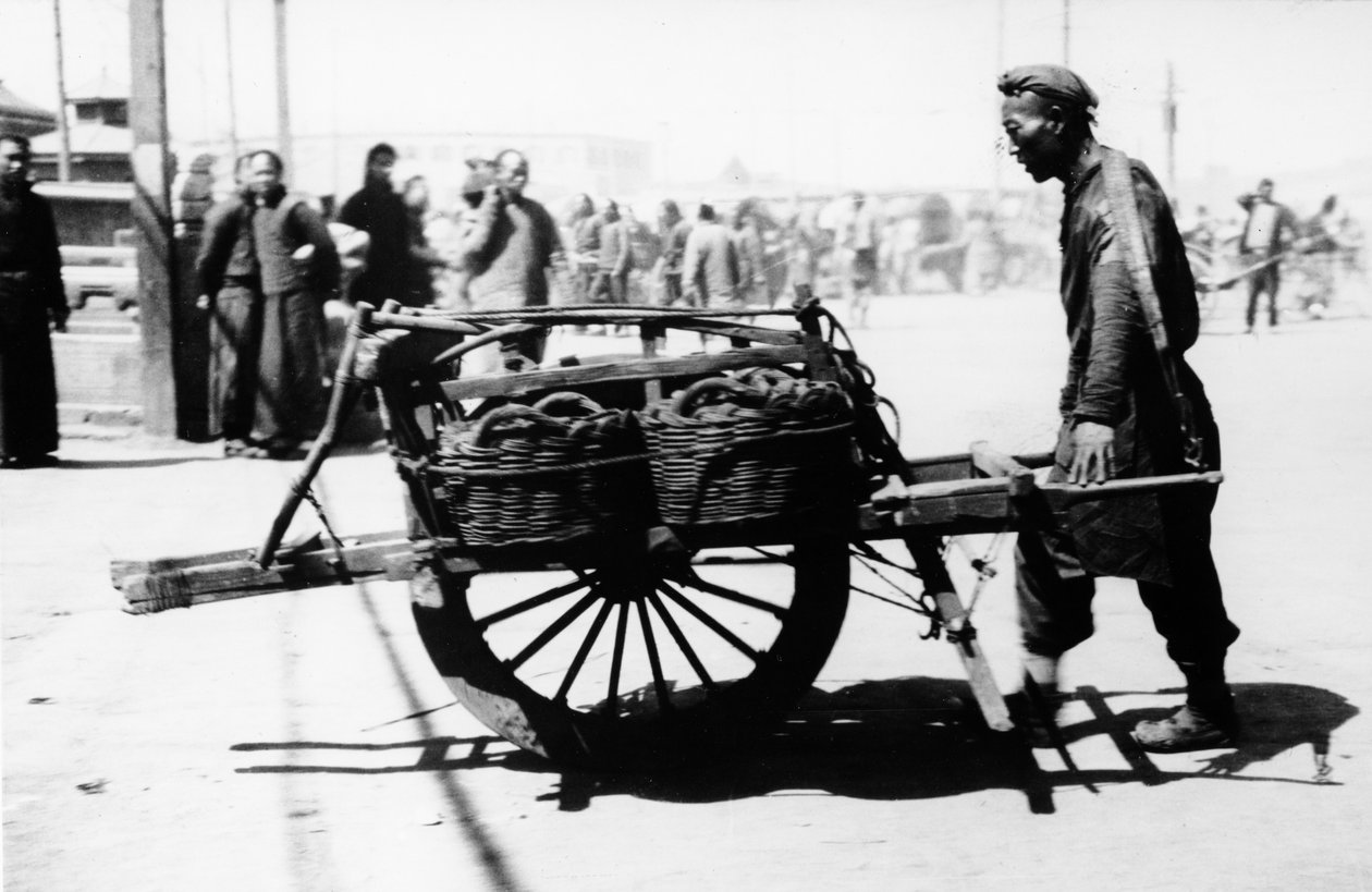 Çin El Arabası, c.1870-90 by European Photographer