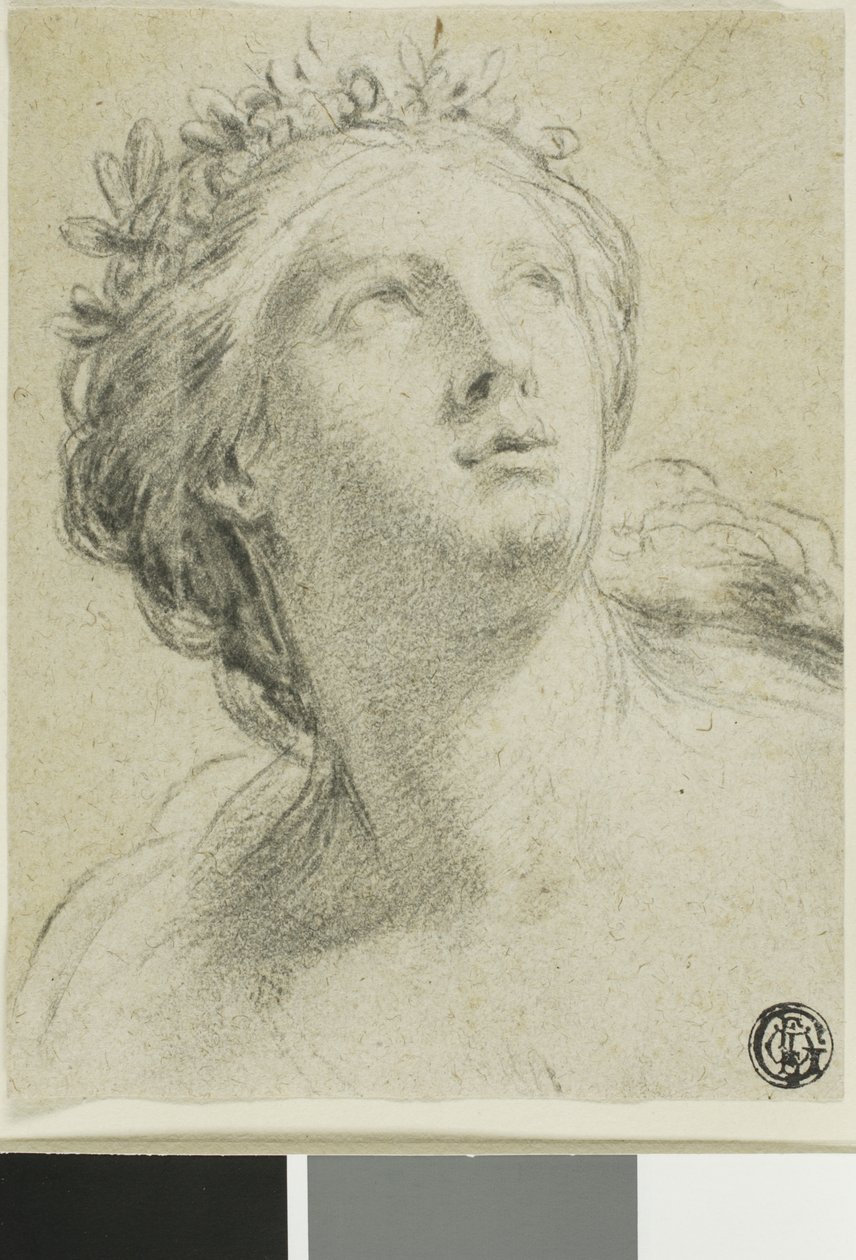 Bir Kadının Başı by Eustache Le Sueur
