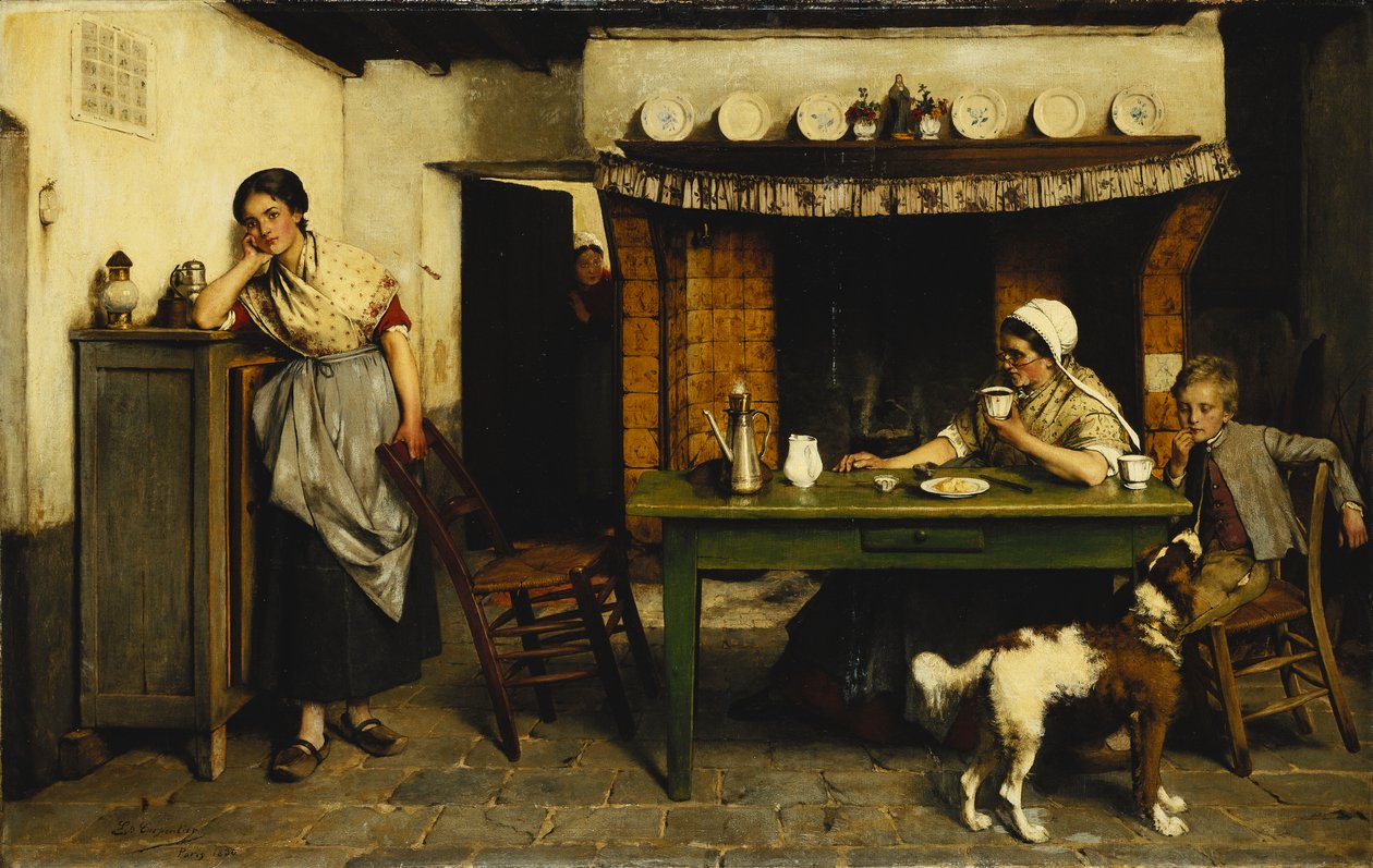 Aşkın Dikkatini Dağıtma, 1880 by Evariste Carpentier