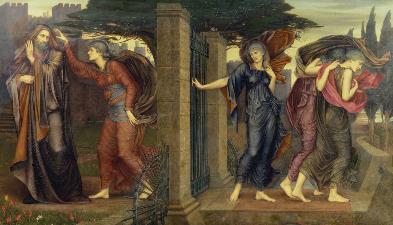 ಗ್ರೇ ಸಿಸ್ಟರ್ಸ್, 1880-81 ಟರ್ಕ್ by Evelyn De Morgan