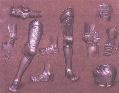 Zırh Çalışması, No.1 (tebeşir) by Evelyn De Morgan