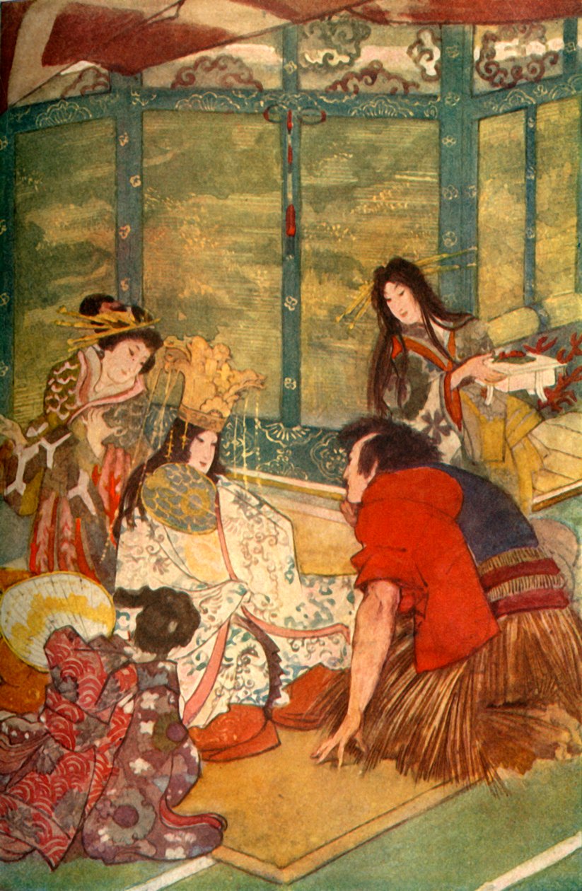 'Urashima ve Deniz Kralının Kızı', 1912. by Evelyn Paul