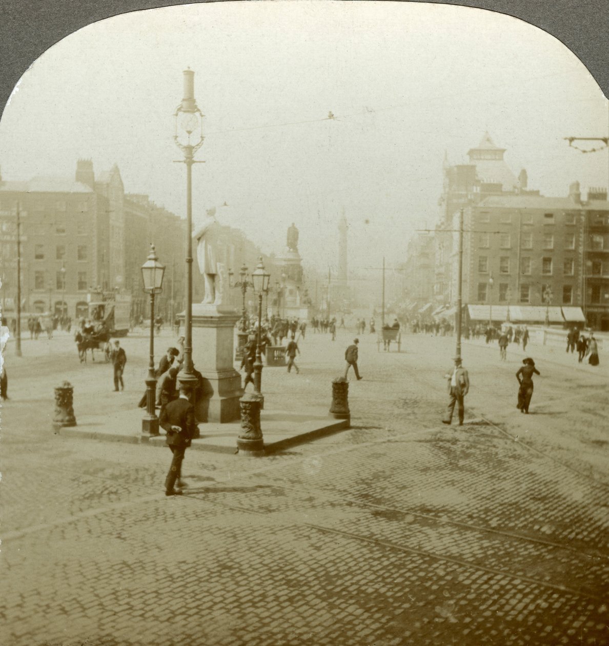 Sackville Caddesi, Dublin, İrlanda. by Excelsior Stereoscopic Tours