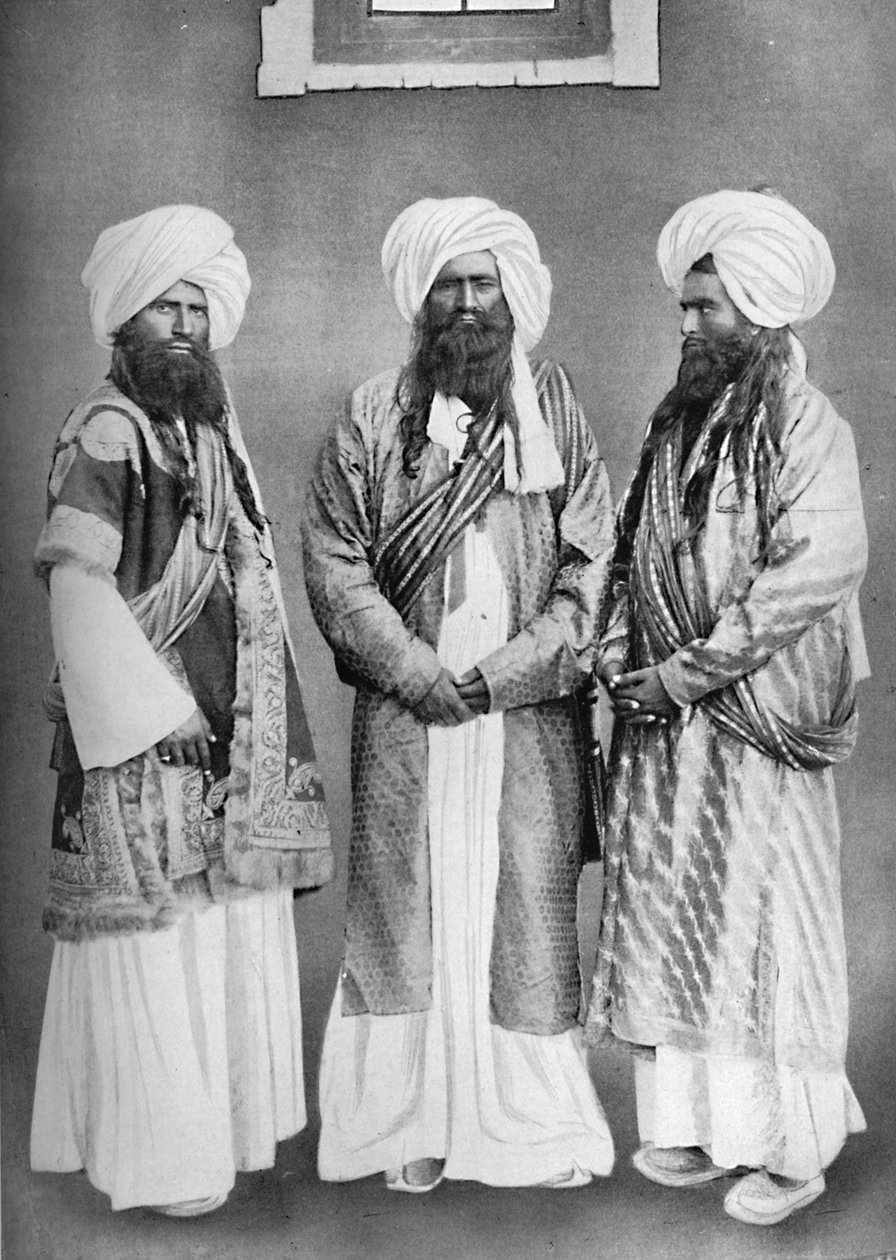 Üç Balochi şefi, 1902 by F. Bremner