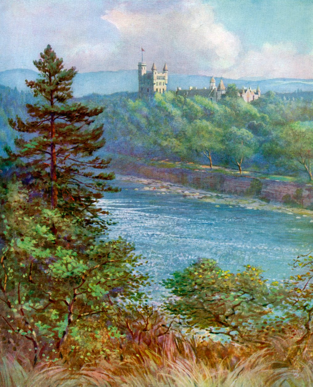 Balmoral Şatosu, Aberdeenshire, İskoçya, 1924-1926. by F. C. Varley
