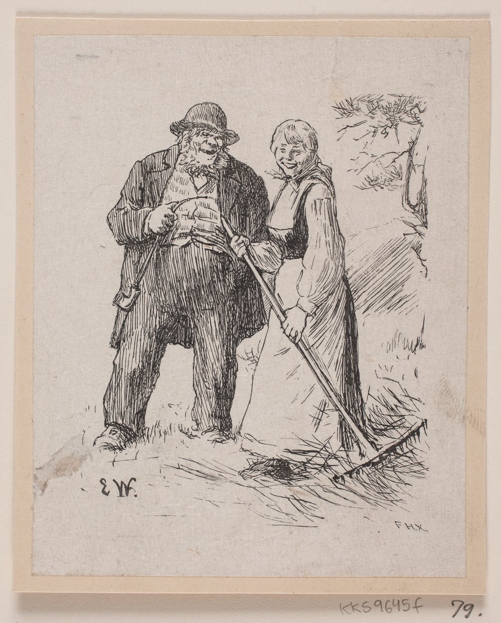 "Herremandsbruden" için illüstrasyon by F. Hendriksen