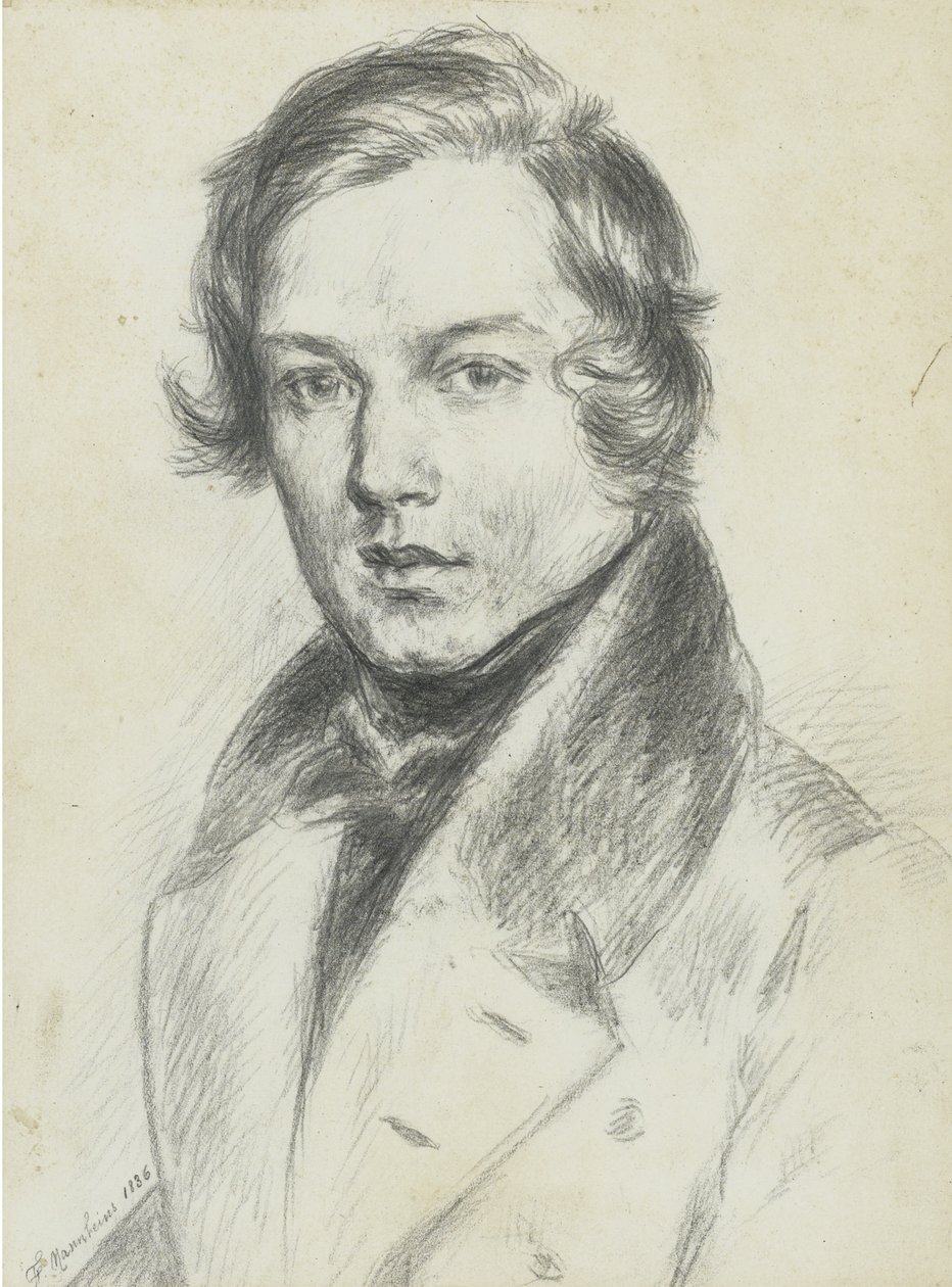 Robert Schumann 1810-1856, 1836 by F. Mannheim