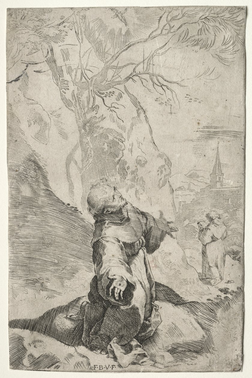 St. Francis Stigmata'yı Alırken by Federico Barocci