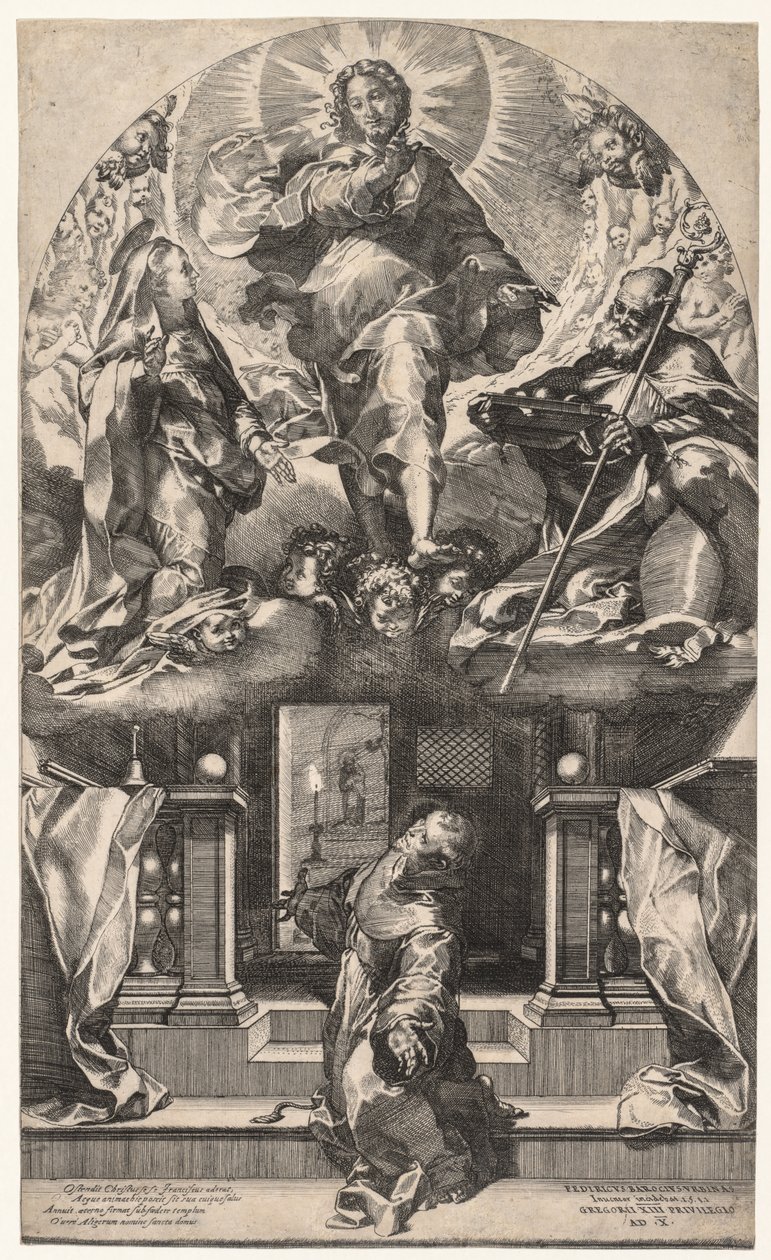 Aziz Francis'in Vizyonu by Federico Barocci
