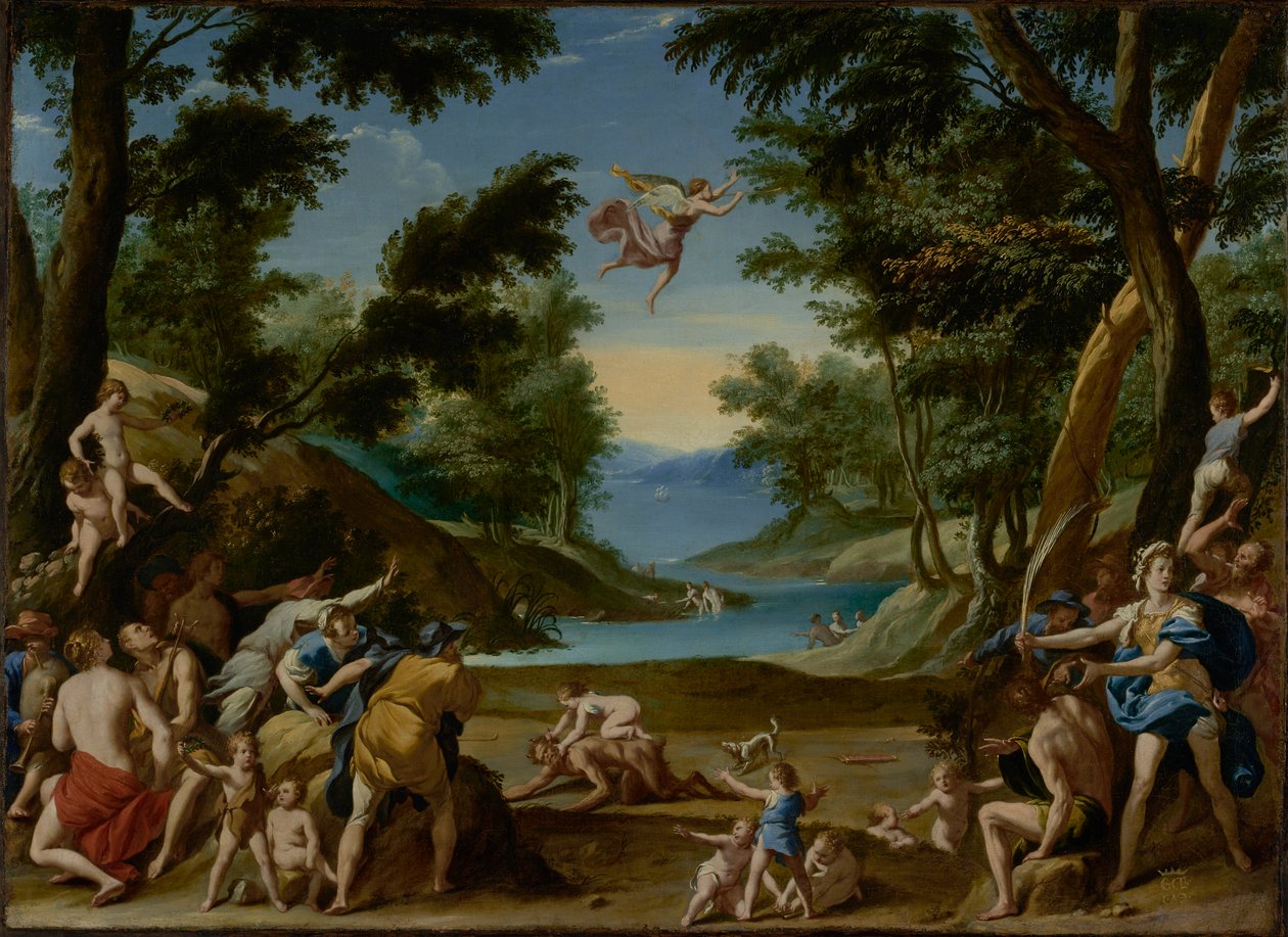 Aşk Tanrısı ve Pan, c.1600 by Federico Zuccaro