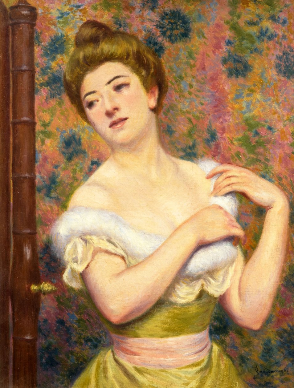 Tuvalet masasında. by Federigo Zandomeneghi