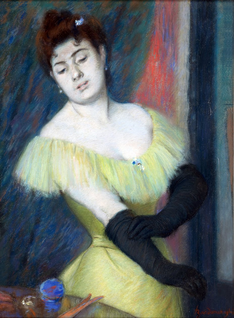 Siyah Eldivenler, Zandomeneghi, Federico (1841-1917) by Federigo Zandomeneghi