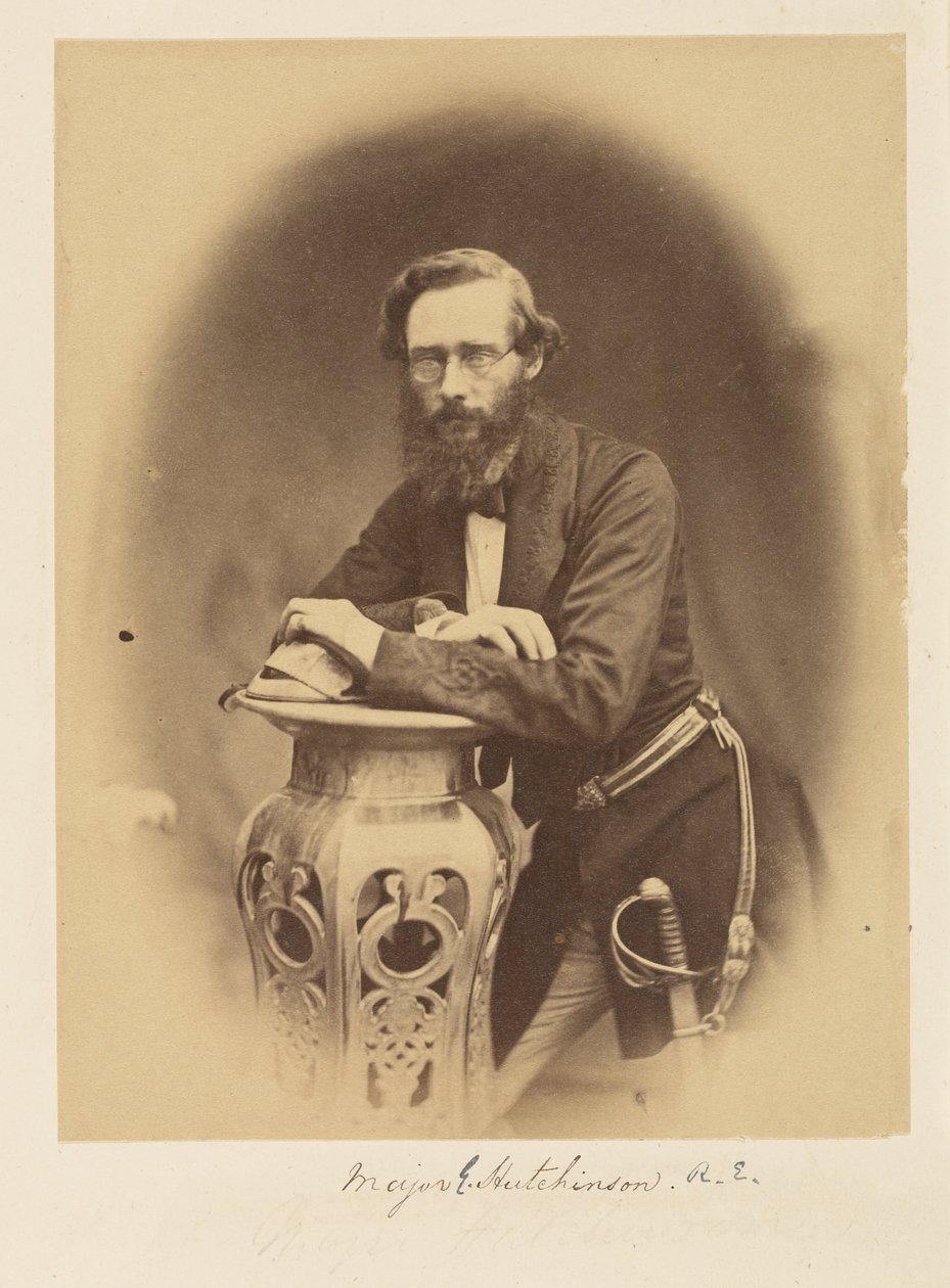 Binbaşı E. Hutchinson, R.E. by Felice Beato