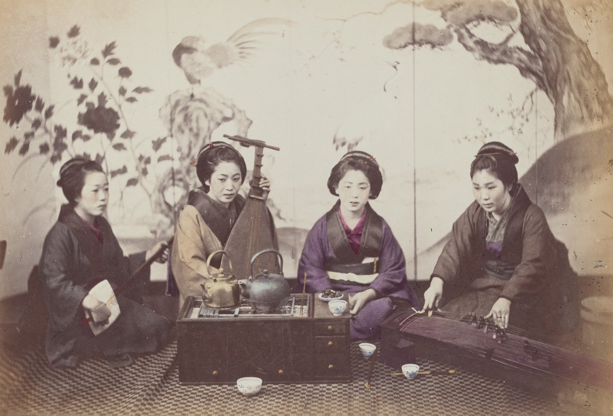 Müzikal Parti, 1868. by Felice Beato