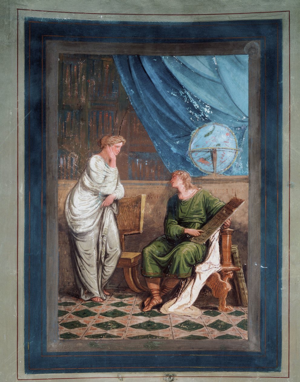 Alman astronom Johannes Kepler (fresk) by Felice Giani