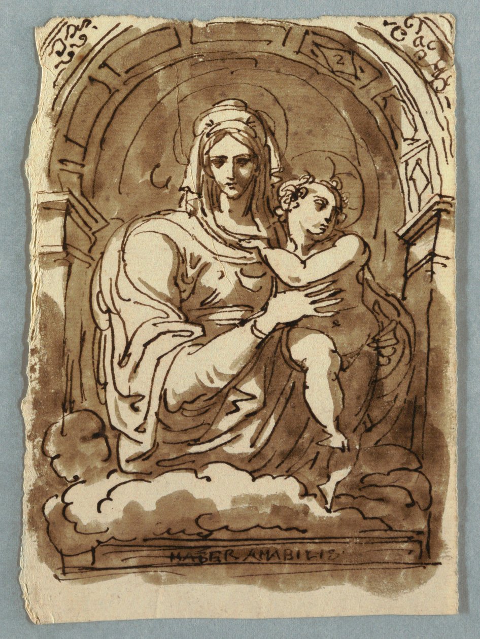madonna ve çocuk by Felice Giani