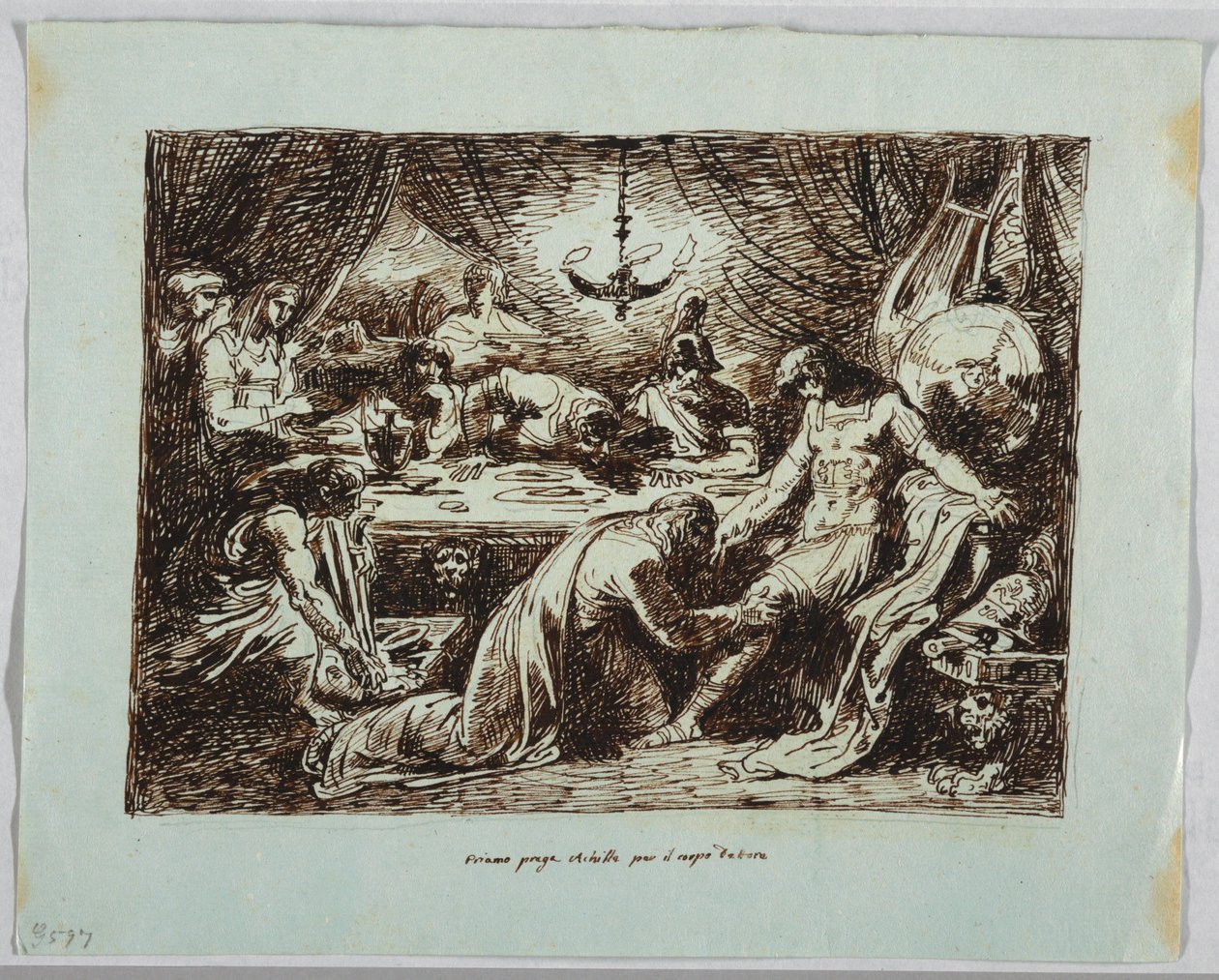 Akhilleus Çadırında Priam by Felice Giani